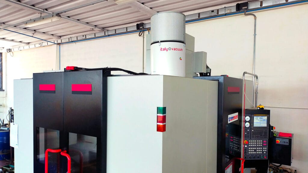 Importance of oil mist extractors for health and safety in factories 1 Oil mist filter system fitted to CNC machine